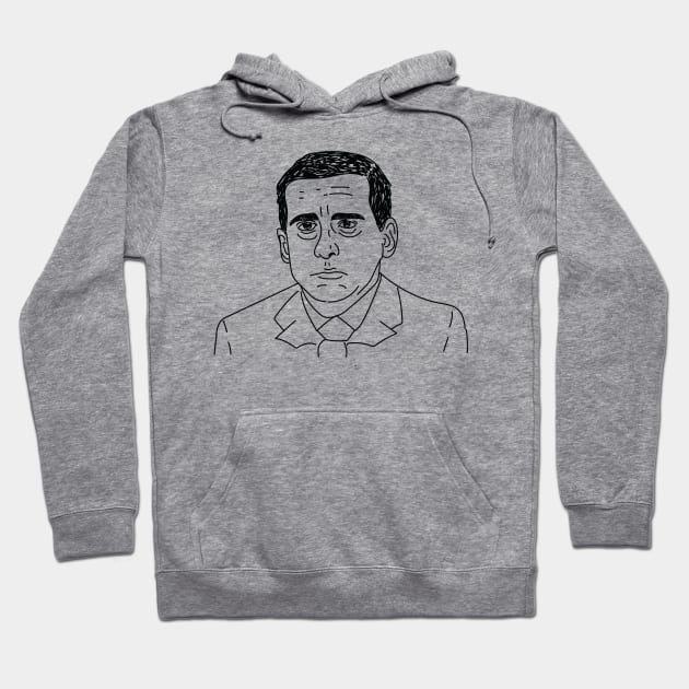 Grumpy Michael Scott Hoodie by FalconArt